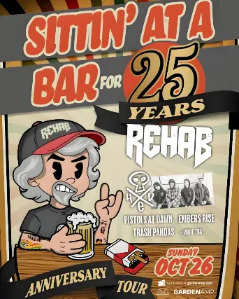 Sittin' at a Bar for 25 Years Anniversary Tour with Rehab, Hed PE and more!